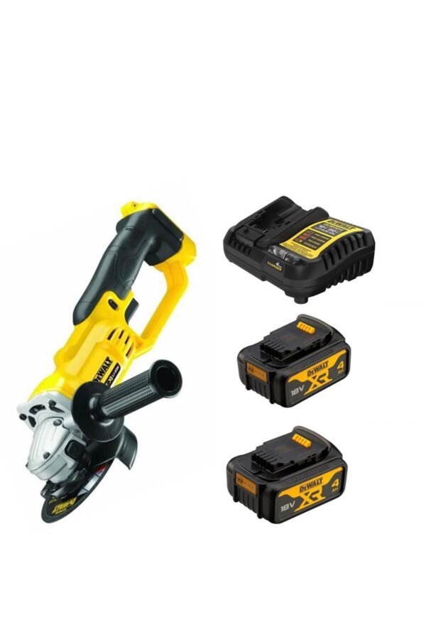 DCG412NT AVUÇ TAŞLAMA + 2x4AH AKÜ + ŞARJ CİHAZI